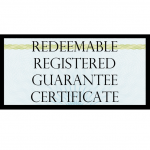 True US Dollar Redeemable Guarantee Certificate