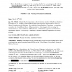 Rita Laframboise Tradex – Notice Letter Tradex 2015 – Mr John Conyers Congressman (Accounting Conservatorship)